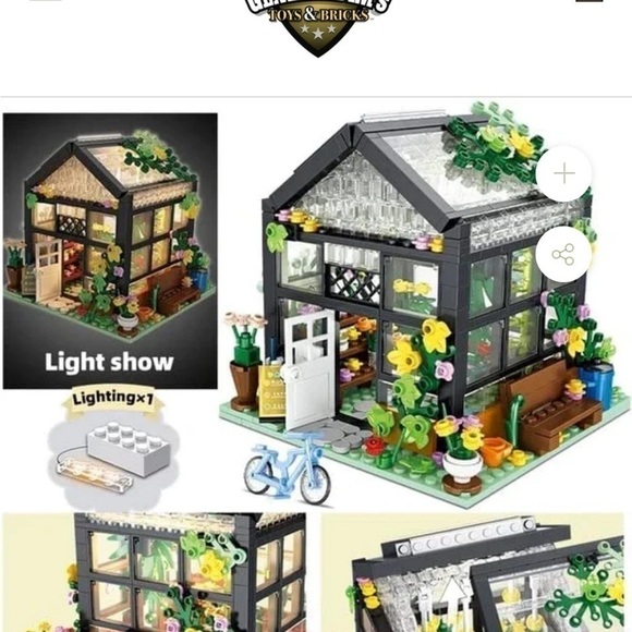 General Jim’s Toys & Bricks botanical greenhouse connecting brick set - Picture 8 of 11